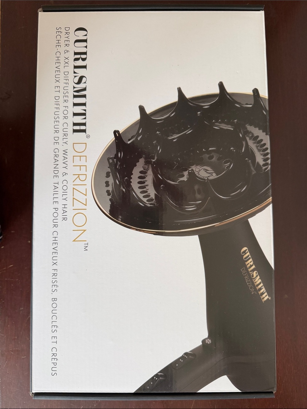 Curlsmith Defrizzion XXL Black Hair dryer Diffuser - New in Box